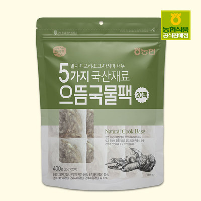 농협 아름찬 으뜸국물팩(디포리,버섯,멸치,새우,다시마)20g*20